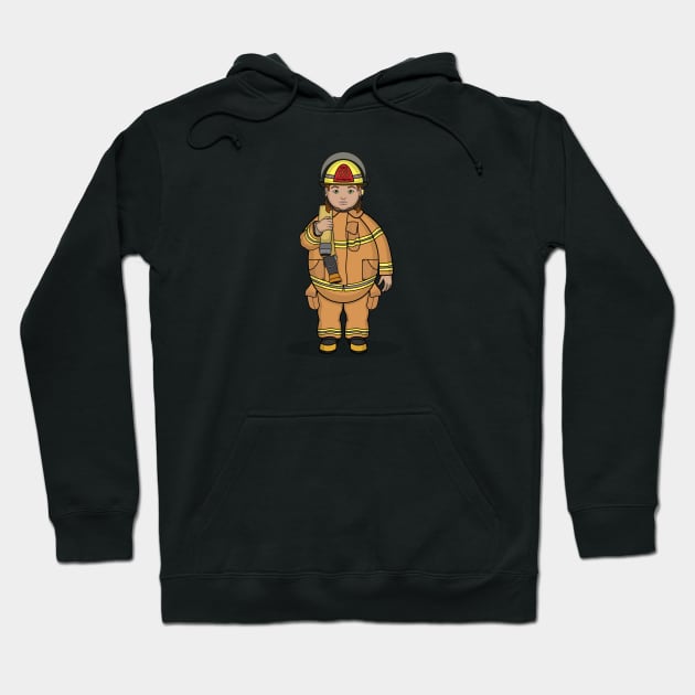 Eggy Firefighter Hoodie by Greylady2016